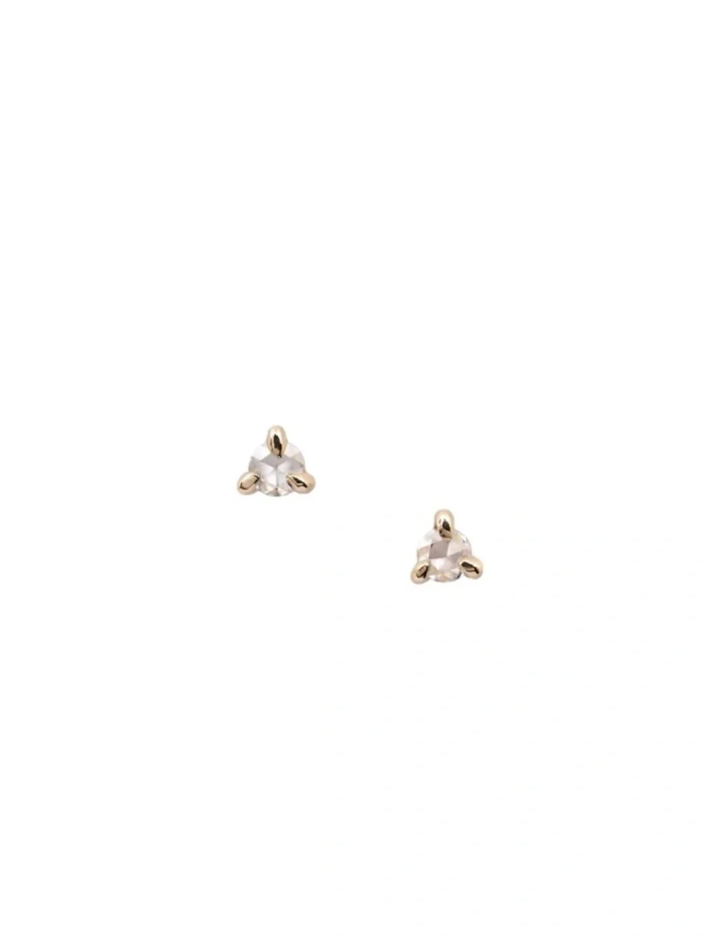 Laurie Fleming Selene Diamond Rose Cut Earrings (Pair)